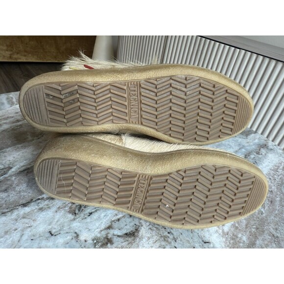 WOMEN'S VINTAGE CIRCA 1980'S TECNICA CREAM GOAT FUR & SHEARLING BOOTS SIZE 39 - Picture 10 of 12